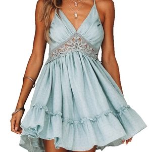 "Frills and Fun" Tie-Back Dress